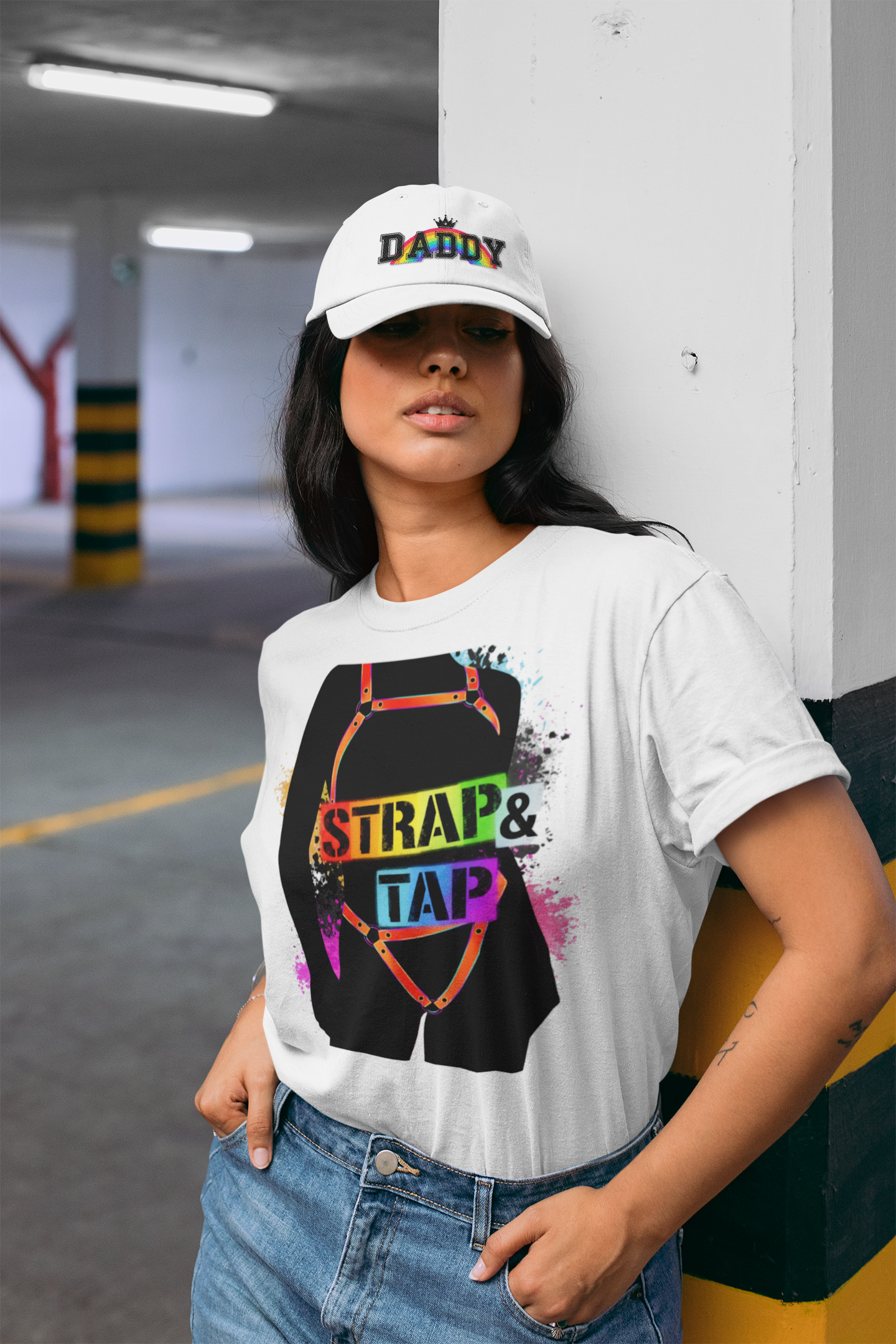 files/dad-hat-mockup-of-a-woman-wearing-a-t-shirt-in-the-parking-lot-28612.png